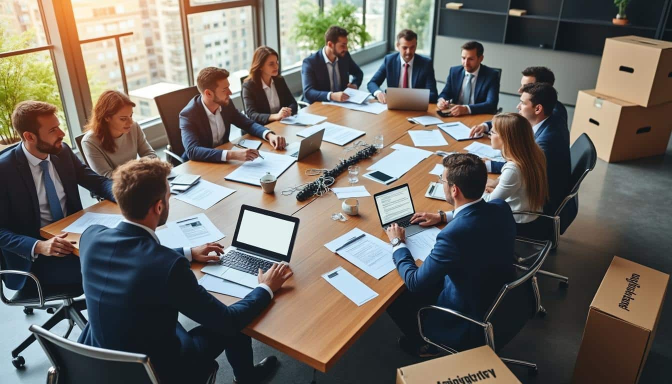 Illustration: Comment gérer la préparation administrative et contractuelle avant le déménagement d’entreprise ?