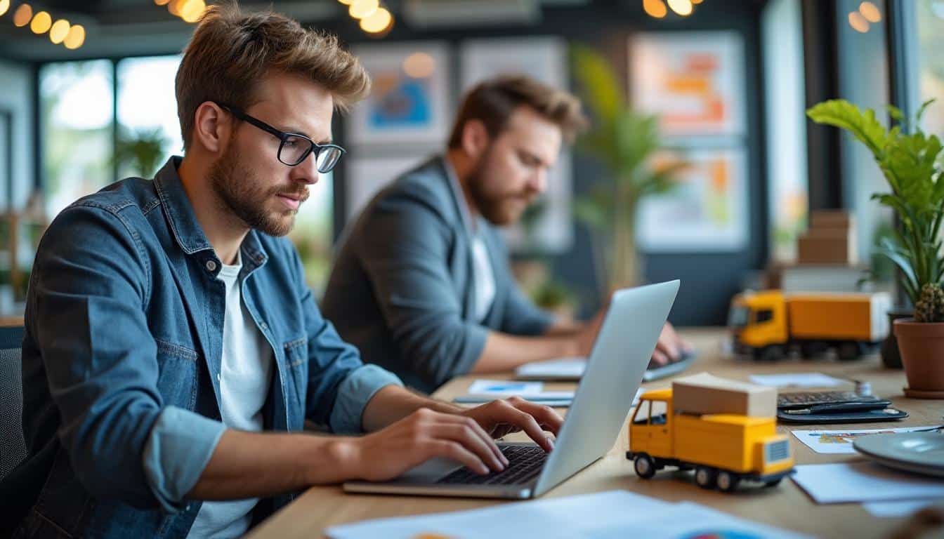 Illustration: Trouver et choisir son emploi en intérim dans le transport et la logistique